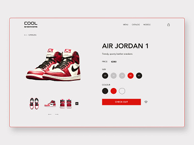 Air Jordan | Landing page airjordan clothing concept design designconcept ecommerce figma red shoes ui ux uxui web webdesign