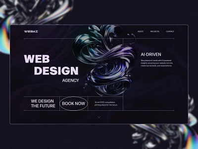 Web design AI agency | Landing page agency ai aidesign concept design designconcept figma futristic future midjourney ui ux web webagency webdesign webdesignagency