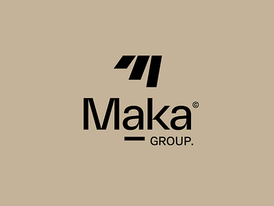 Logotype - Maka Group agency brand brand design branding design graphic design logo logotype symbol type visual identity