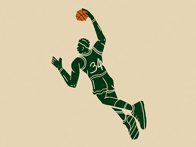 #21 – Giannis Antetokounmpo Study basketball bucks giannis green illustration milwaukee nba