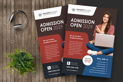 Admission Flyer admission design education flyer flyer design graphic design print design print template