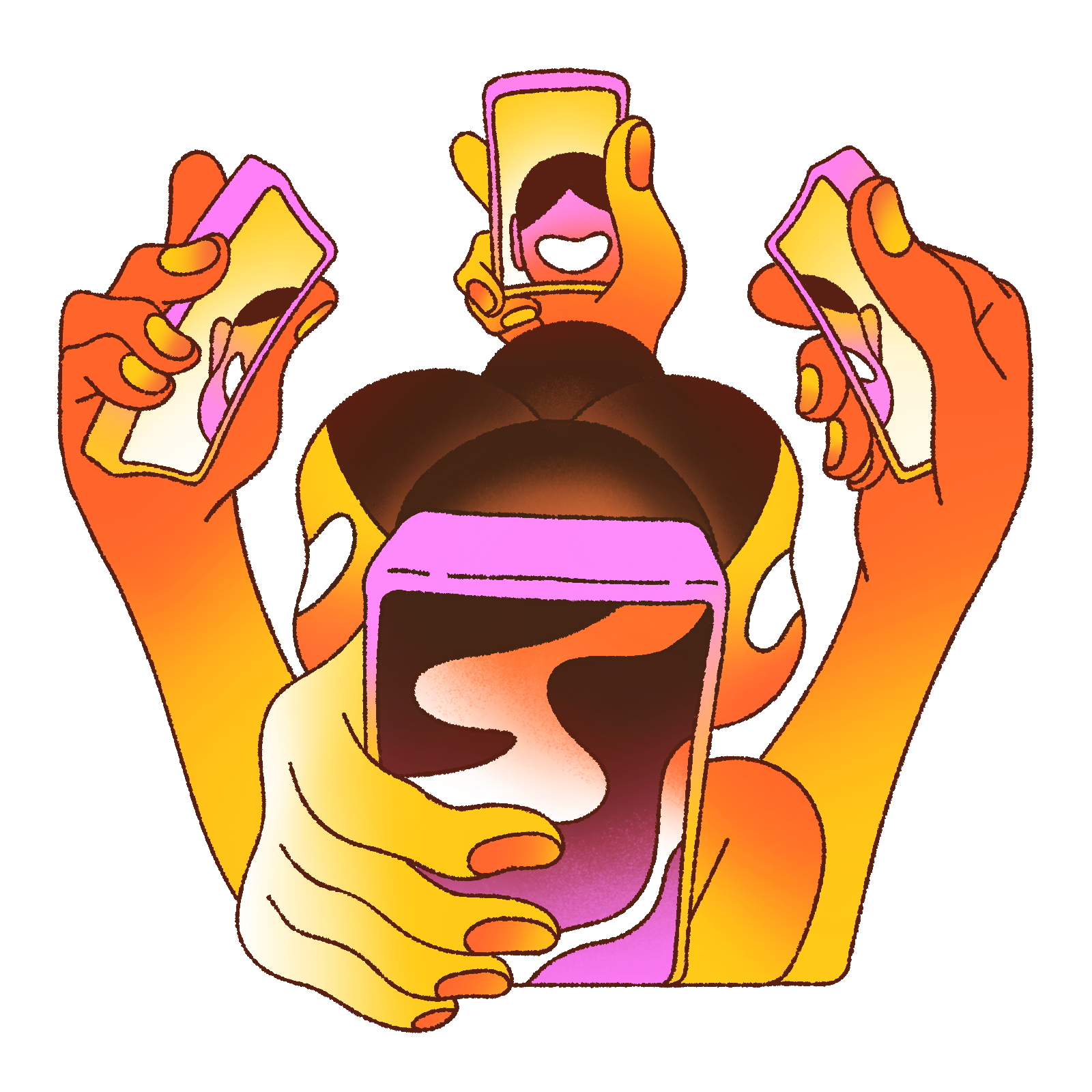 Hot Girl Summer | Spot Illustration character character illustration editorial editorial illustration illustration phone selfie social media spot illustration