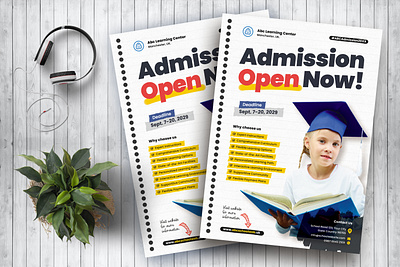 Admission Flyer admission design education flyer flyer design graphic design print design print template