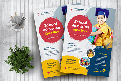 School Admission Flyer admission design education flyer flyer design graphic design print design print template