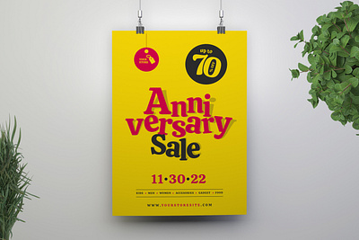 Anniversary Sale Flyer anniversary design fashion flyer flyer design graphic design print design print template promotion sale