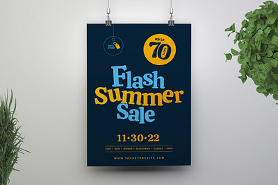 Flash Summer Sale Flyer design fashion flash summer flyer flyer design graphic design print design print template sale