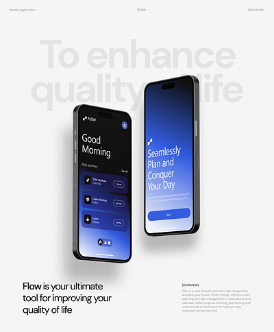 Daily Schedule App | UI/UX Design app designer appdesign designer landing page ui ui design uiux ux design web design web designer