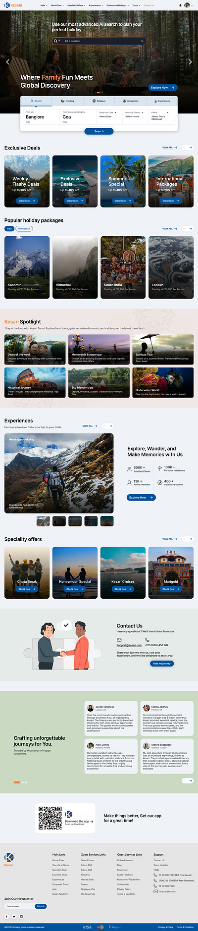 Rebranding "Kesari" tours and travels app app design appdesign branding design figma illustration ui uidesign ux