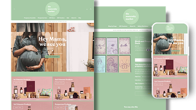 Maternity Products Website Design / Shopify