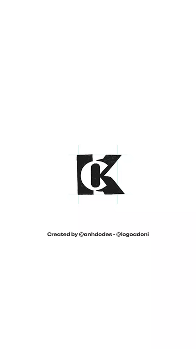 modern CK KC monogram typography ready-made logo for sale anhdodes branding design illustration logo logo design logo designer logodesign minimalist logo minimalist logo design