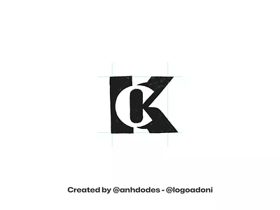 modern CK KC monogram typography ready-made logo for sale anhdodes branding design illustration logo logo design logo designer logodesign minimalist logo minimalist logo design