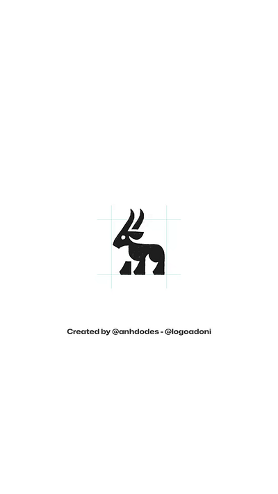 Modern goat ready-made logo for sale anhdodes branding design illustration logo logo design logo designer logodesign minimalist logo minimalist logo design