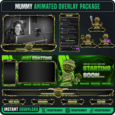 Mummy stream Overlay Pack mummy screen