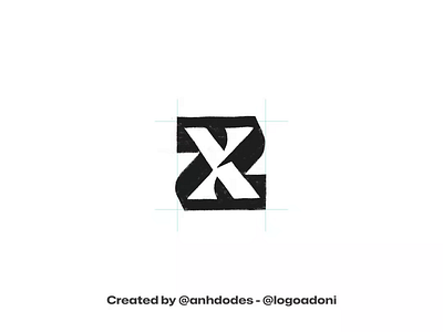 modern XZ ZX monogram ready-made logo for sale anhdodes branding design illustration logo logo design logo designer logodesign minimalist logo minimalist logo design