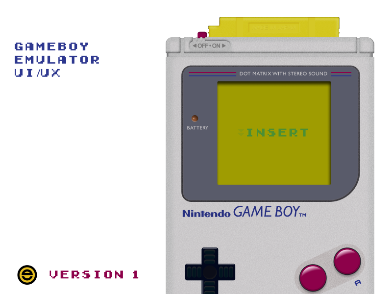 Nintendo Gameboy Emulator UI/UX by Waseem Height on Dribbble