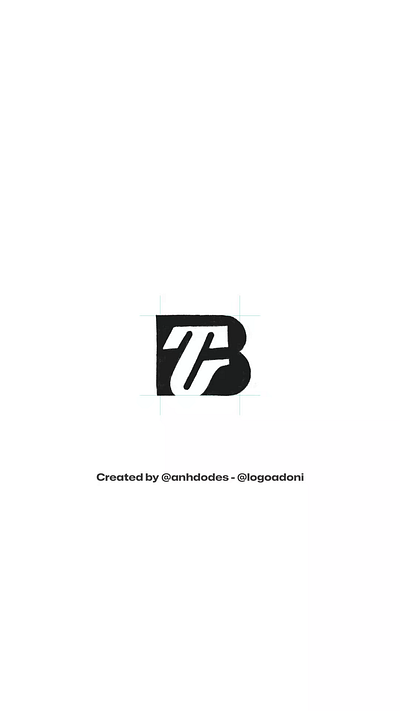 Modern BT TB monogram typography ready-made logo for sale anhdodes branding design illustration logo logo design logo designer logodesign minimalist logo minimalist logo design