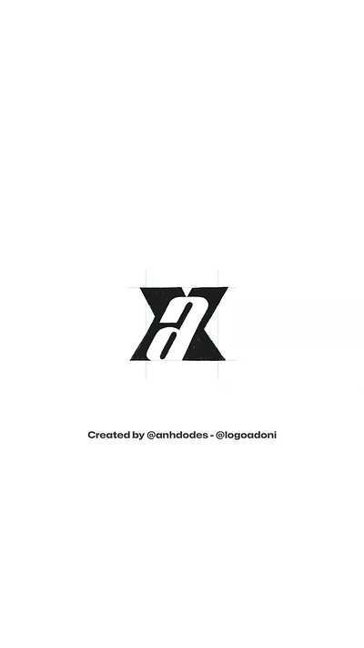 modern XA AX monogram typography ready-made logo for sale anhdodes branding design illustration logo logo design logo designer logodesign minimalist logo minimalist logo design