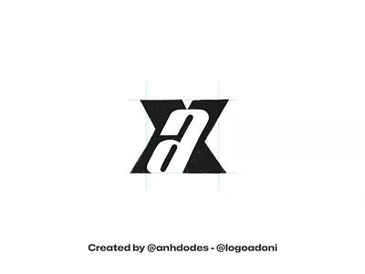 modern XA AX monogram typography ready-made logo for sale anhdodes branding design illustration logo logo design logo designer logodesign minimalist logo minimalist logo design