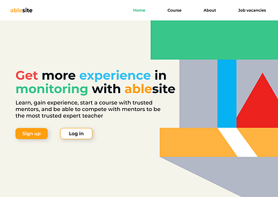 ablesite - online course website academic branding compete course design design website graphic design logo online online course ui ux website