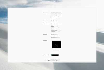 A fresh look animation branding crypto framer motion interaction layout light minimal minimalism nav nav bar navigations photo product design ui userinterface ux web3 website white