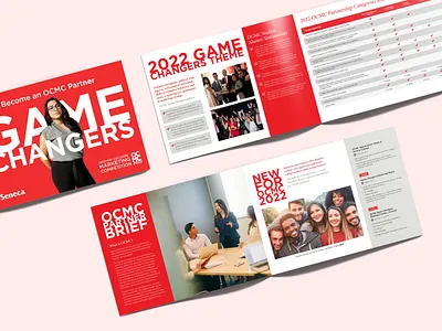 Seneca OCMC 2022 Sponsorship Pitch Kit booklet graphic design print design