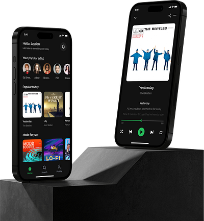 Muzik - Music Streaming App design mobile app music streaming ui ux