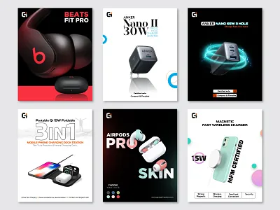 Gadget Products facebook/Instagram Post design ads post auto charger charger earbud earphone facebook post gadget gadget product facebook post gadget products instagram post instagram mobile online business products post sale post design social media post