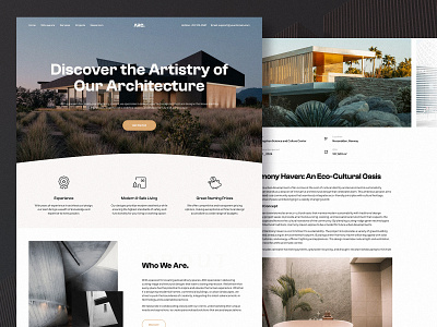 ARC___Architecture website template architect clean design layout exploration ui ux web design