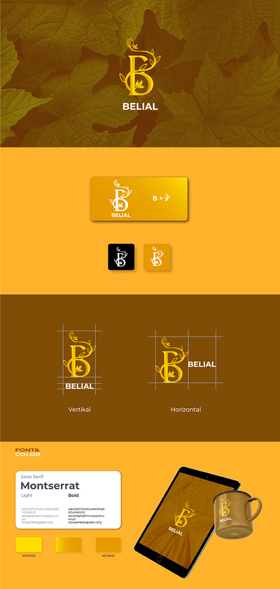 Logo Custom & Brand Identity for custom - BELIAL brand branding design graphic design identity logo vector