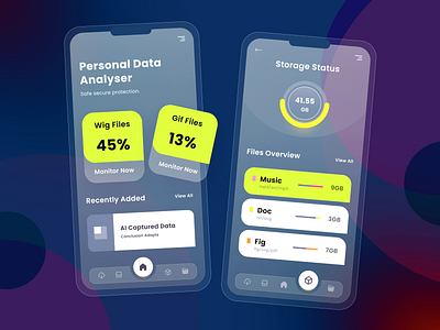 Data Managing app ui ux design app application branding dashboard data illustration managment products screens store uiux webdesign