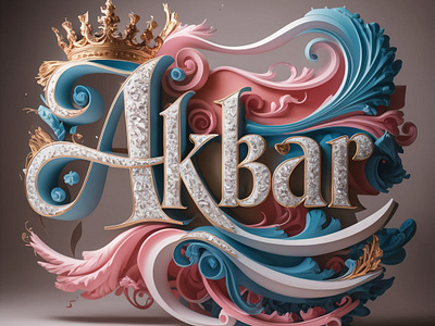 AKBAR LOGO 3d branding graphic design logo motion graphics