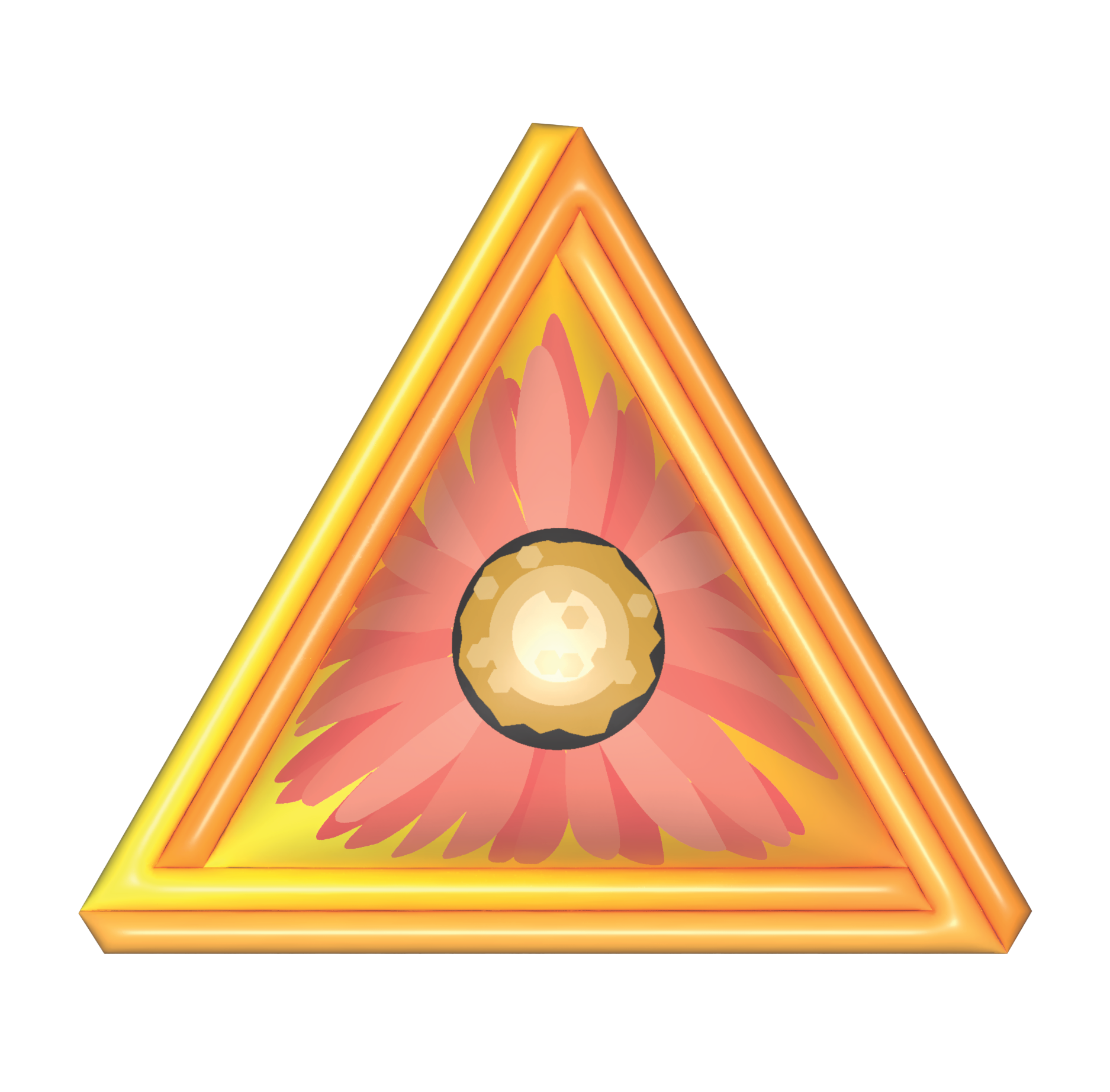 3D Orange Triangle 3d animation design graphic design illustration logo motion graphics vector