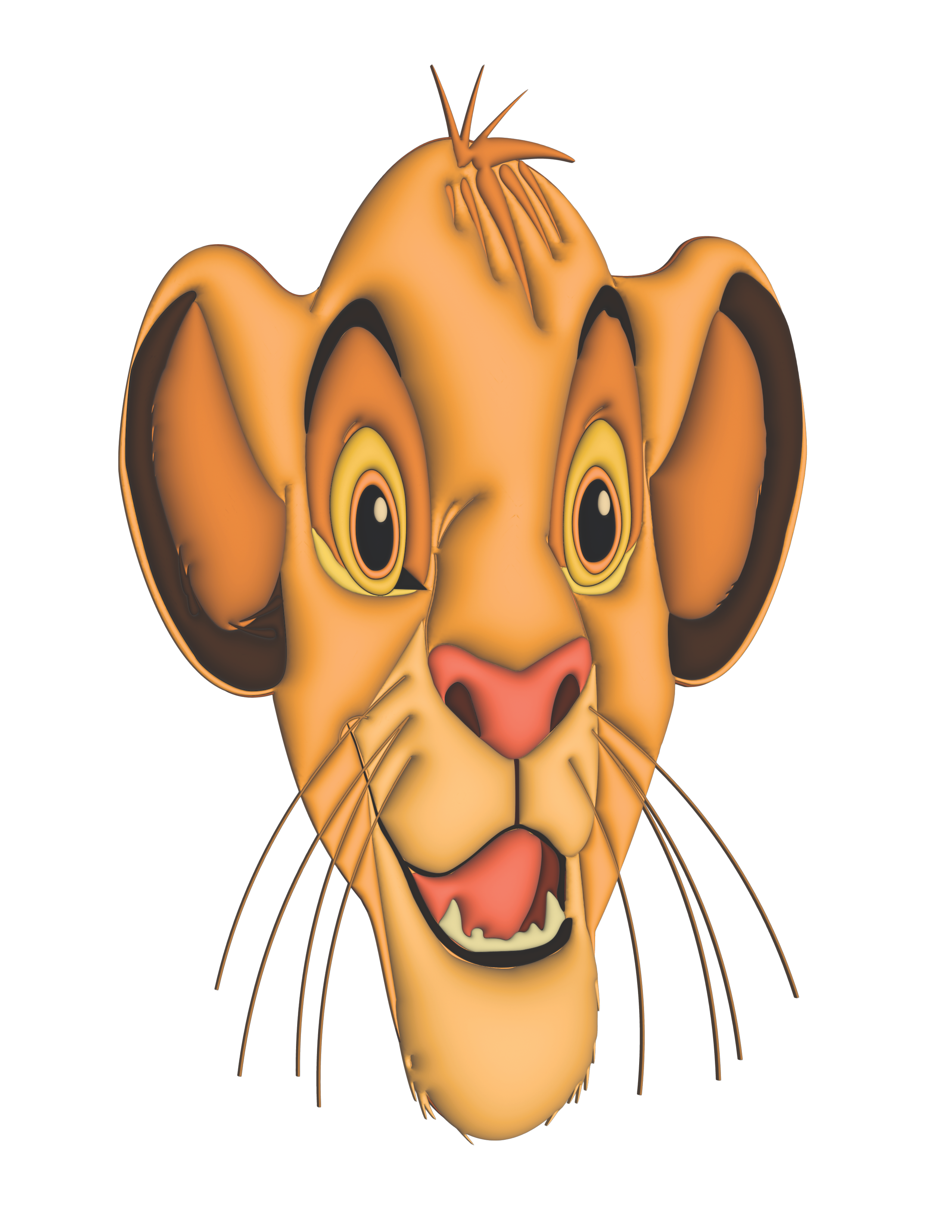 3D Simba The Lion King 3d animation design graphic design illustration logo vector