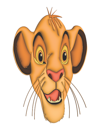 3D Simba The Lion King 3d animation design graphic design illustration logo vector