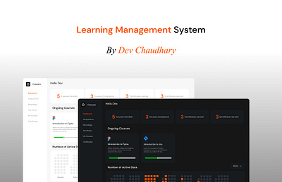 Learning Management System adobe branding dashboard design figma illustrator learning management product prototype ui ux