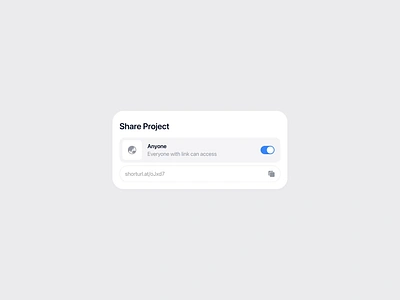 share project modal animation app clean design minimal modal motion popup share ui ux