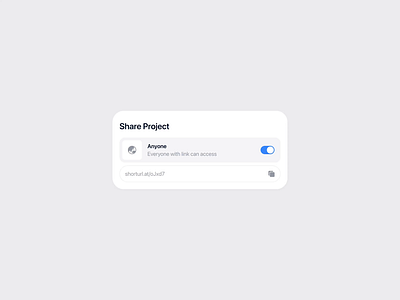 share project modal animation app clean design minimal modal motion popup share ui ux