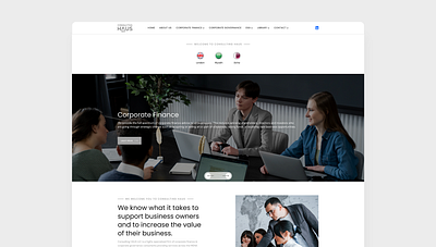 Consulting Company consulting company design landing page ui uiux website