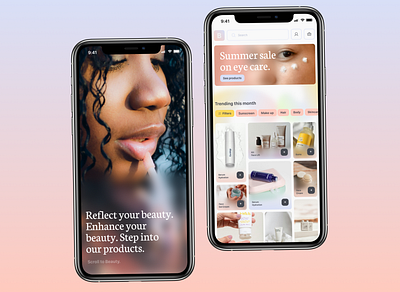 Beauty E-commerce App app app design branding e commerce graphic design online shopping store ui ux visual design