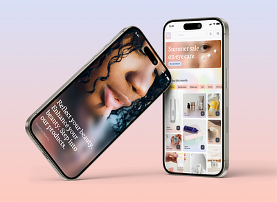 Beauty E-commerce App app app design branding e commerce graphic design online shopping store ui ux visual design