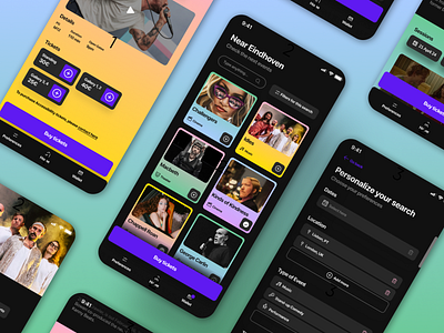Shows Tickets E-commerce App app branding design e commerce tickets ui ux wallet