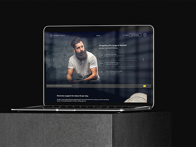 Soberpeer Landing Page ui