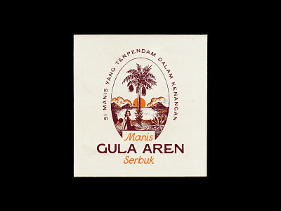 Gula Aren: Indonesian Vintage Label apparel badge branding design graphic design identity designs illustration label logo vector vintage vintage design vintage packaging