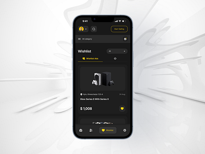 Online marketplace | Wishlist app application e comm marketplace mobile app product ui ux