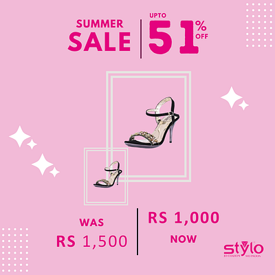 STYLO SUMMER SALE graphic design stylo design