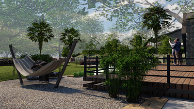 Tiny house garden 3d 3dmodel 3drender 3dwork design graphic design illustration