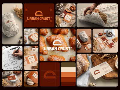 Urban Crust - Bakery Branding. brand design brand identity branding business logo creative logo design inspiration design process design studio graphic design identity design logo concept logo creation logo design logo designer logo inspiration logo mark logo type minimal logo modern logo visual identity