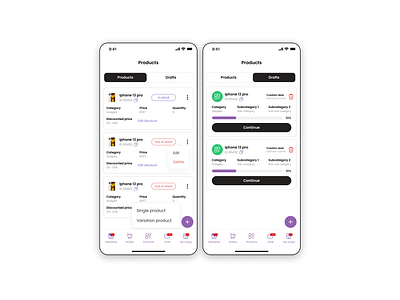 Product upload for E-commerce app app dashboard ecommerce figma mobile app onboarding product upload shop uiux