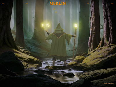 Merlin x Nolie - Merlin Studio 3d animation branding magic motion graphics svelte threejs ui webgl