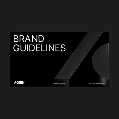 AGIEN - Brand Guidelines a ai brand brandguide brandguidelines branding design letter logo mark print tech